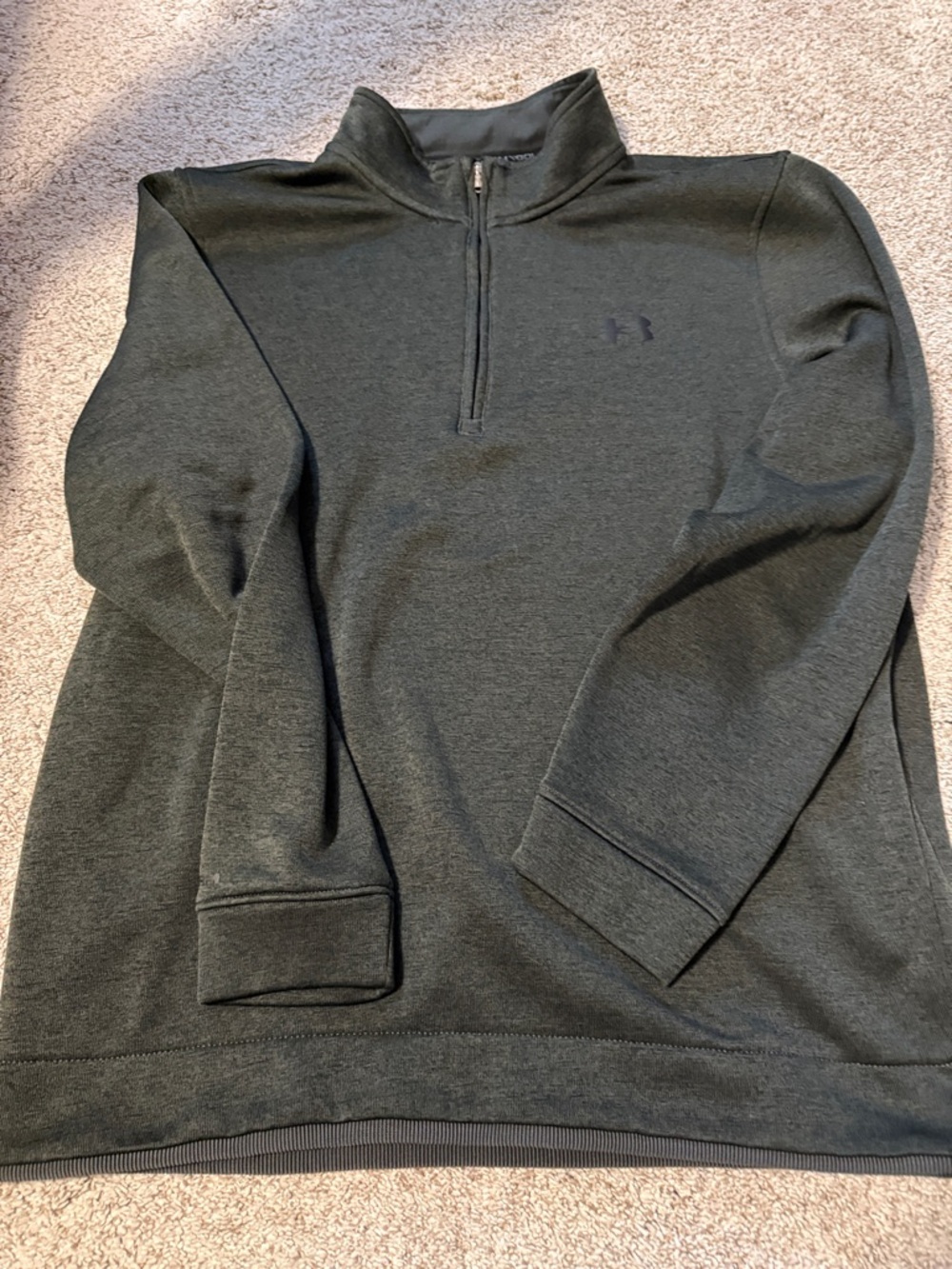 Men’s Under Armour Olive Green Quarter-Zip Pullover